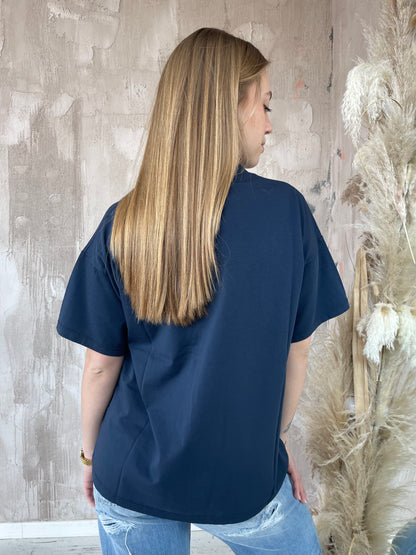 T-shirt "Good Vibes" Vicolo blu