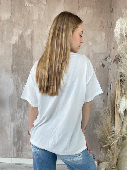 T-shirt "Good Vibes" Vicolo bianco