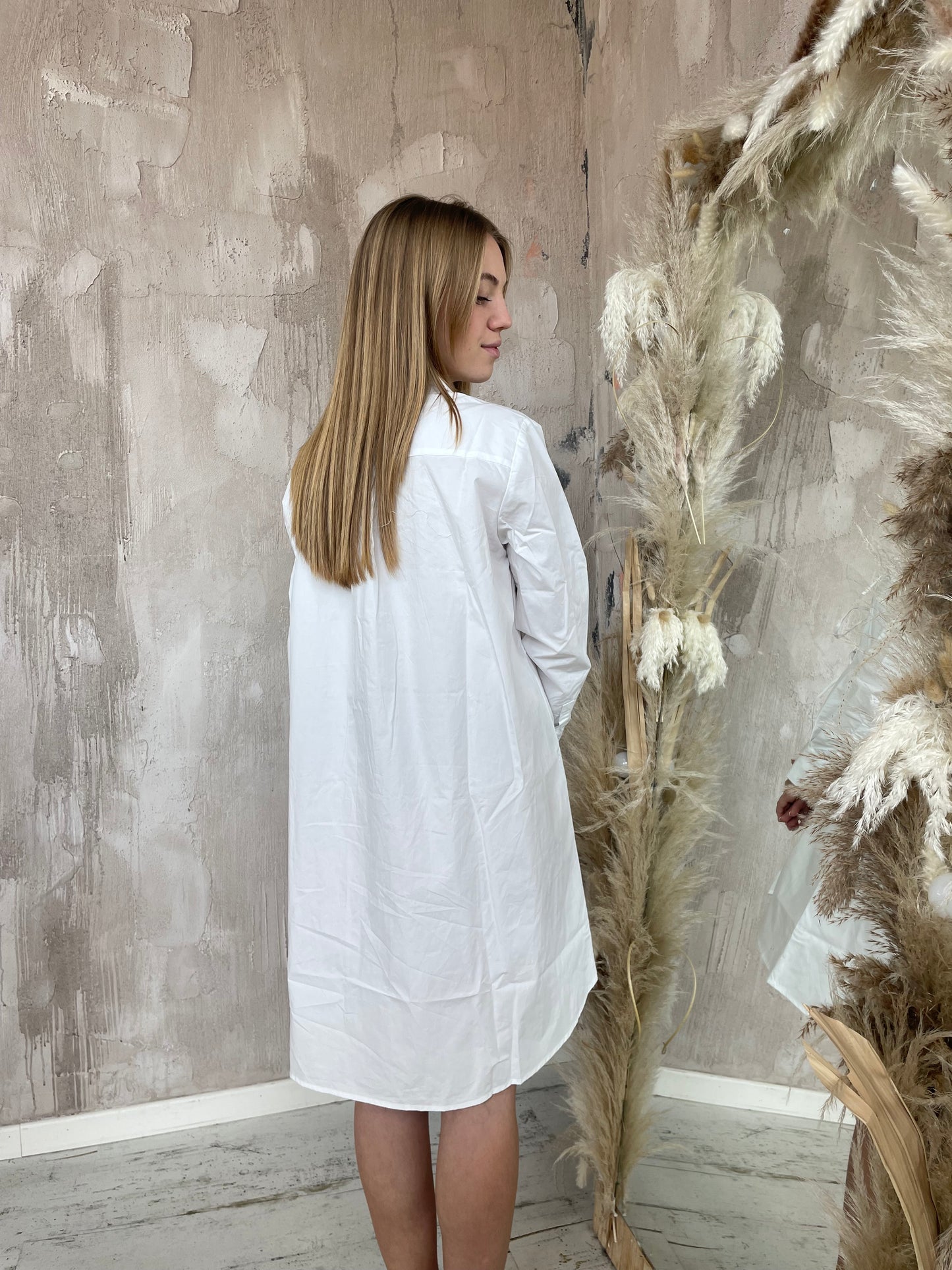 Abito chemisier bianco Glamorous