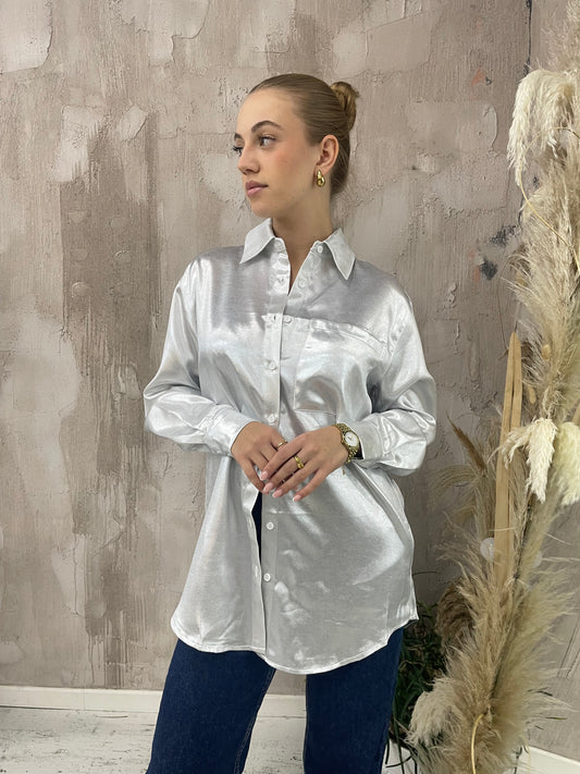 Camicia argento Glamorous