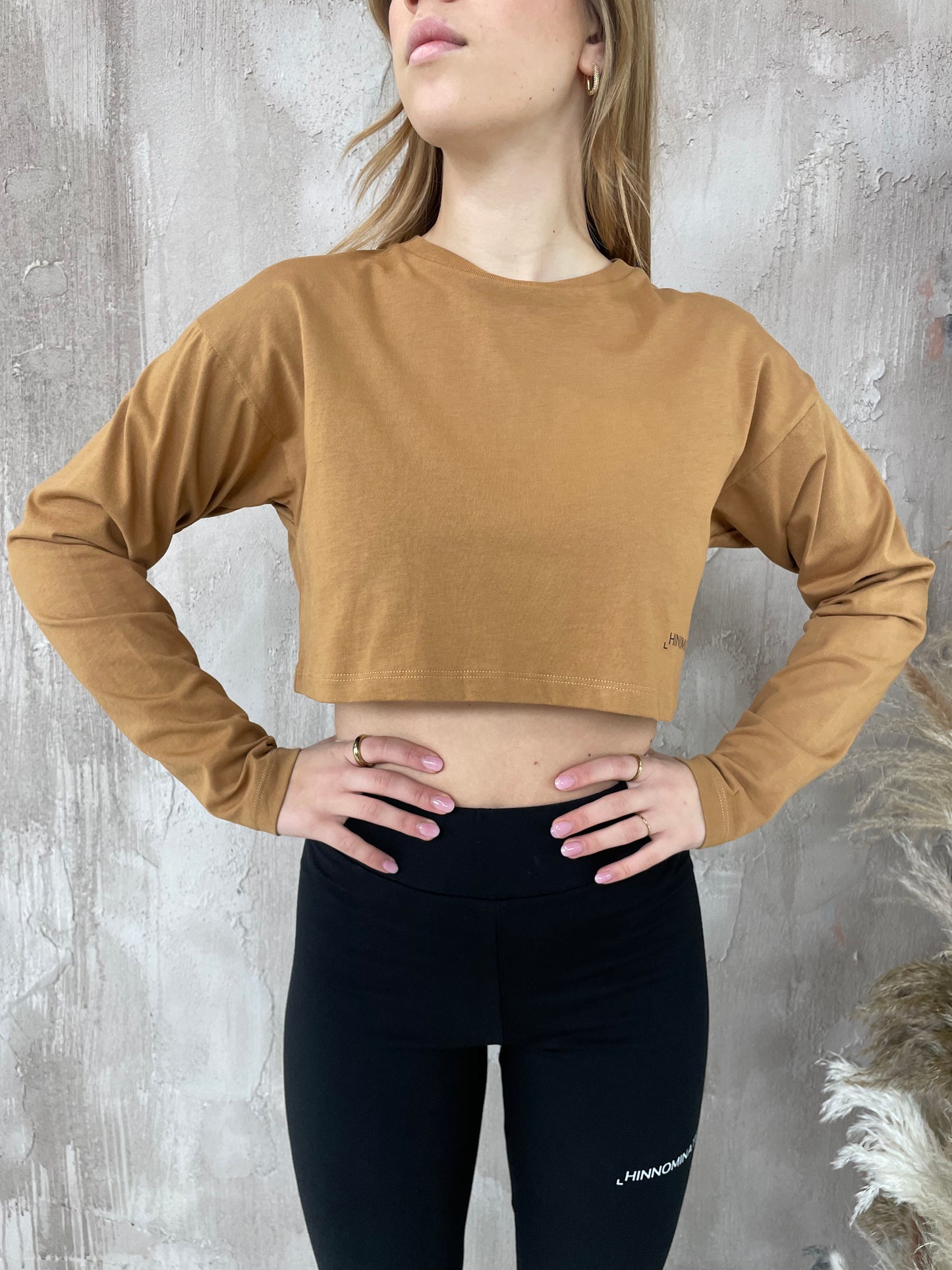 Crop top manica lunga