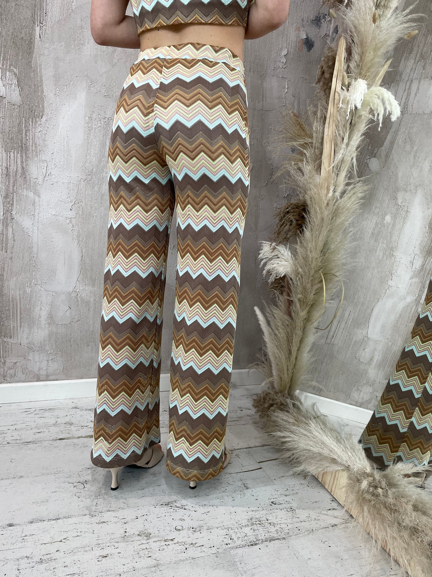 Pantaloni fantasia chevron Berna