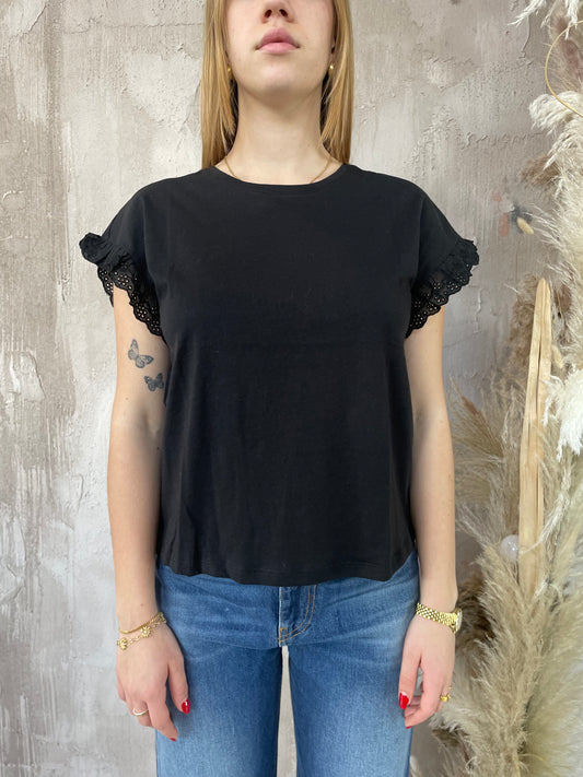 T-shirt Only "Iris" maniche sangallo