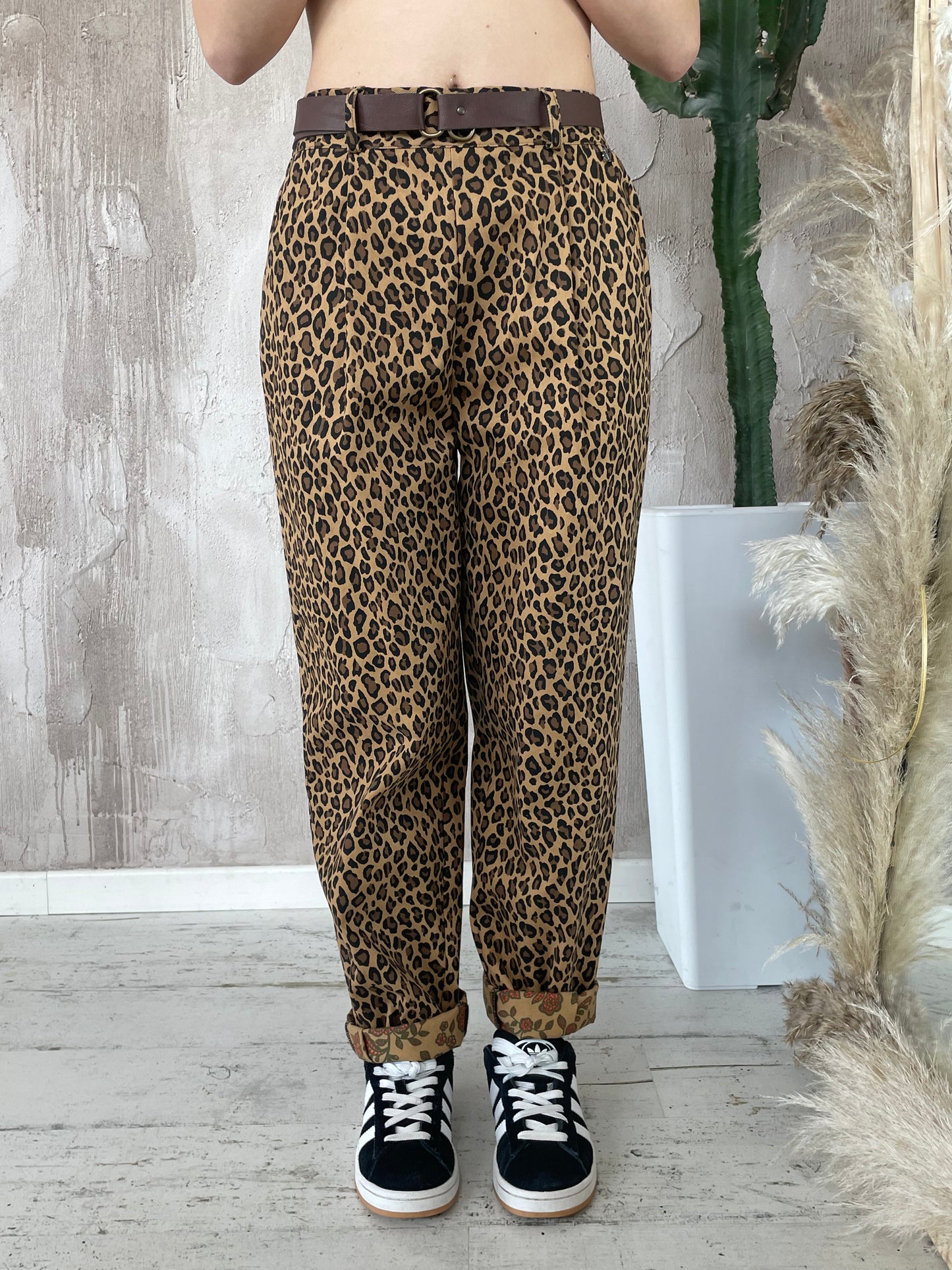 Pantaloni baggy animalier Dixie