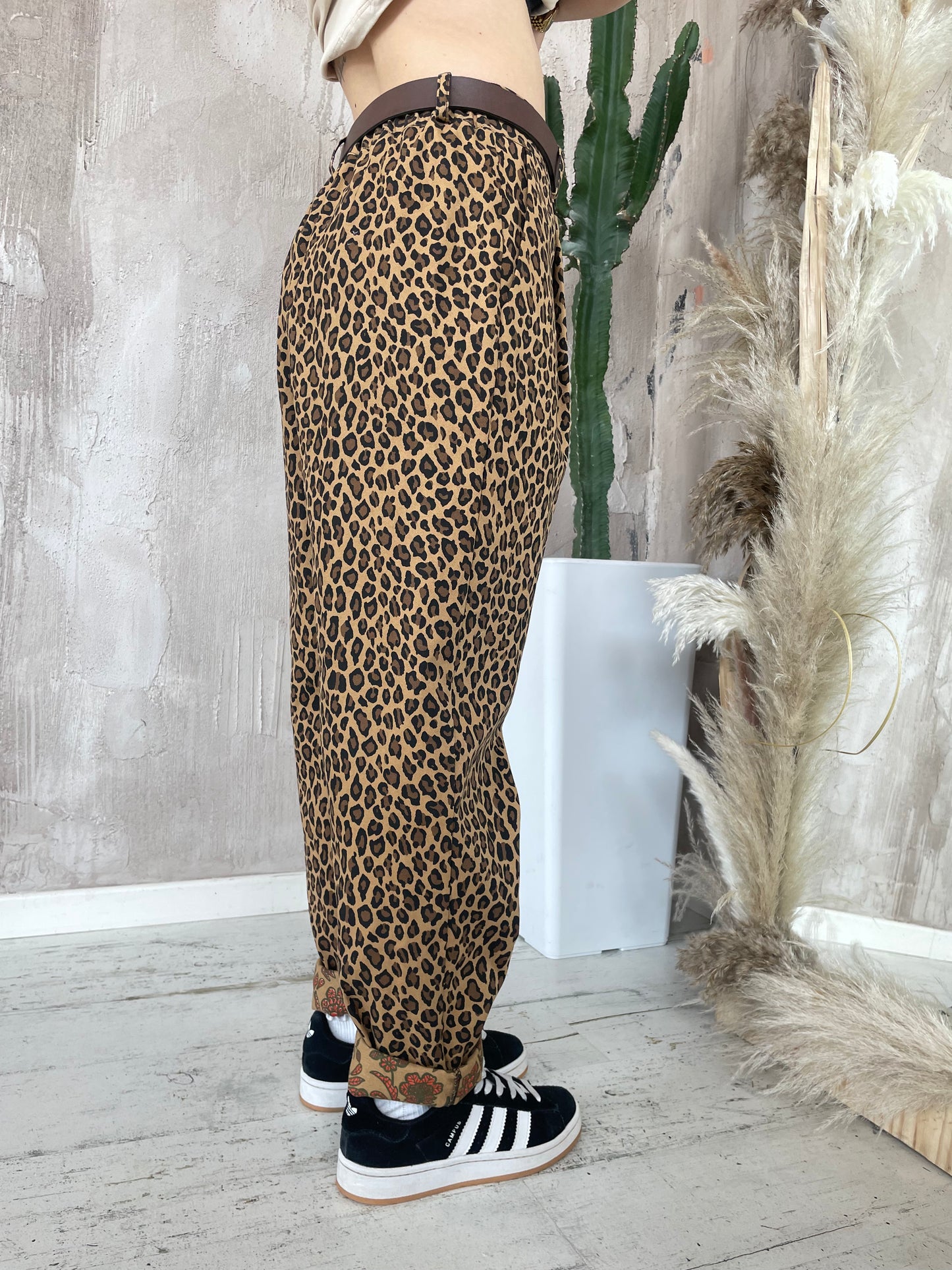 Pantaloni baggy animalier Dixie