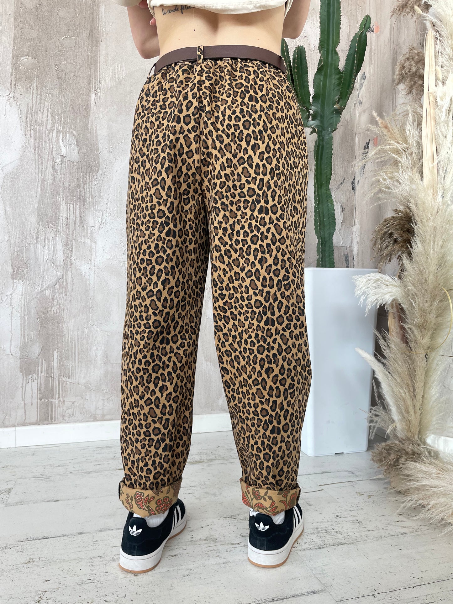 Pantaloni baggy animalier Dixie