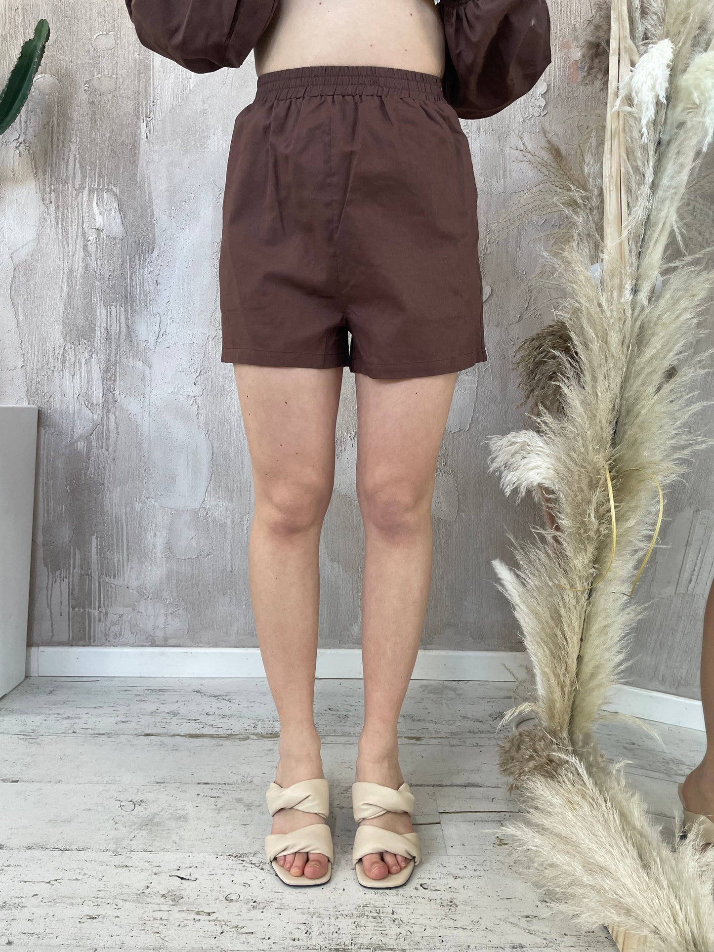 Shorts cotone e lino Glamorous