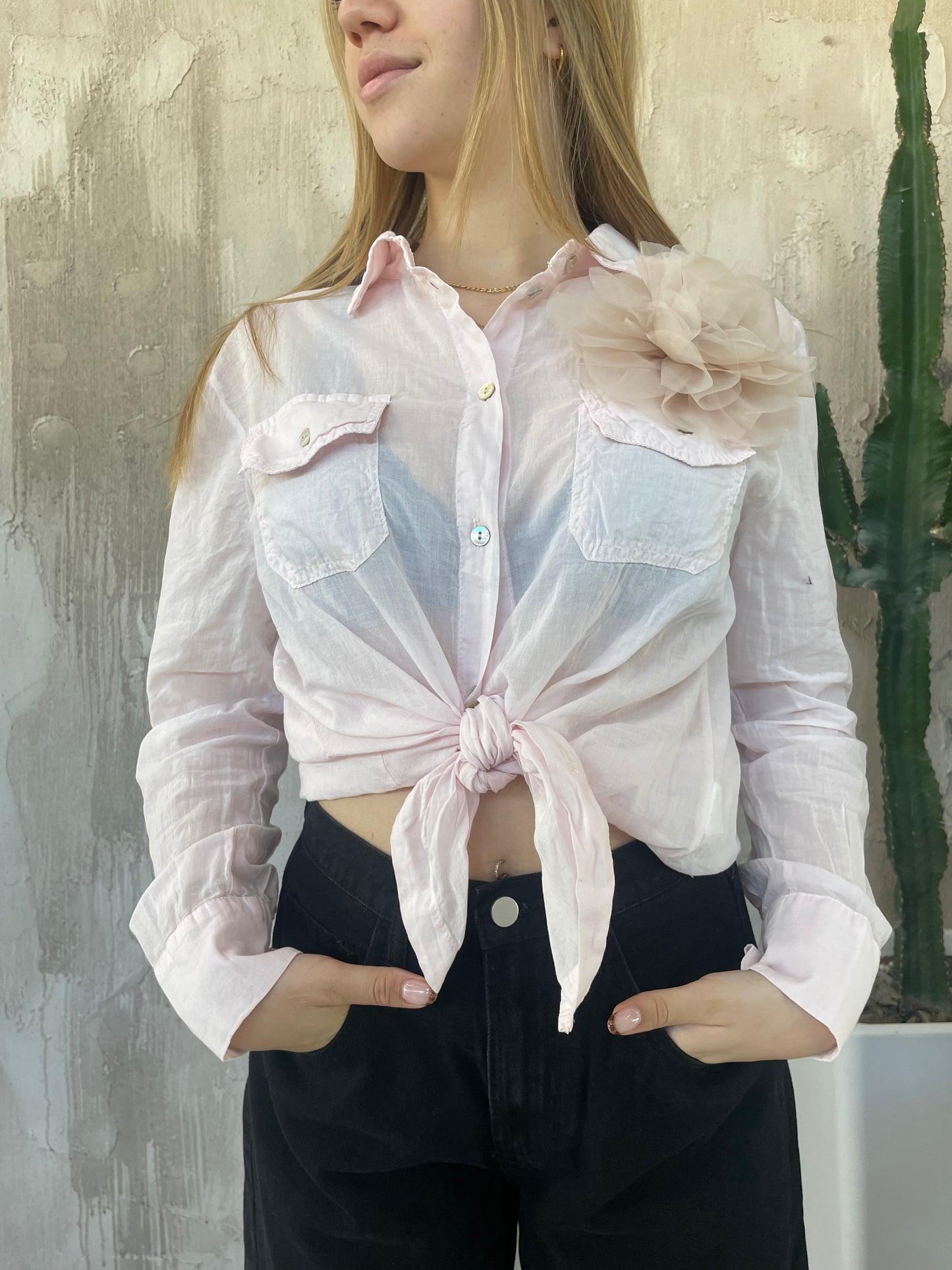 Camicia con fiore Vicolo