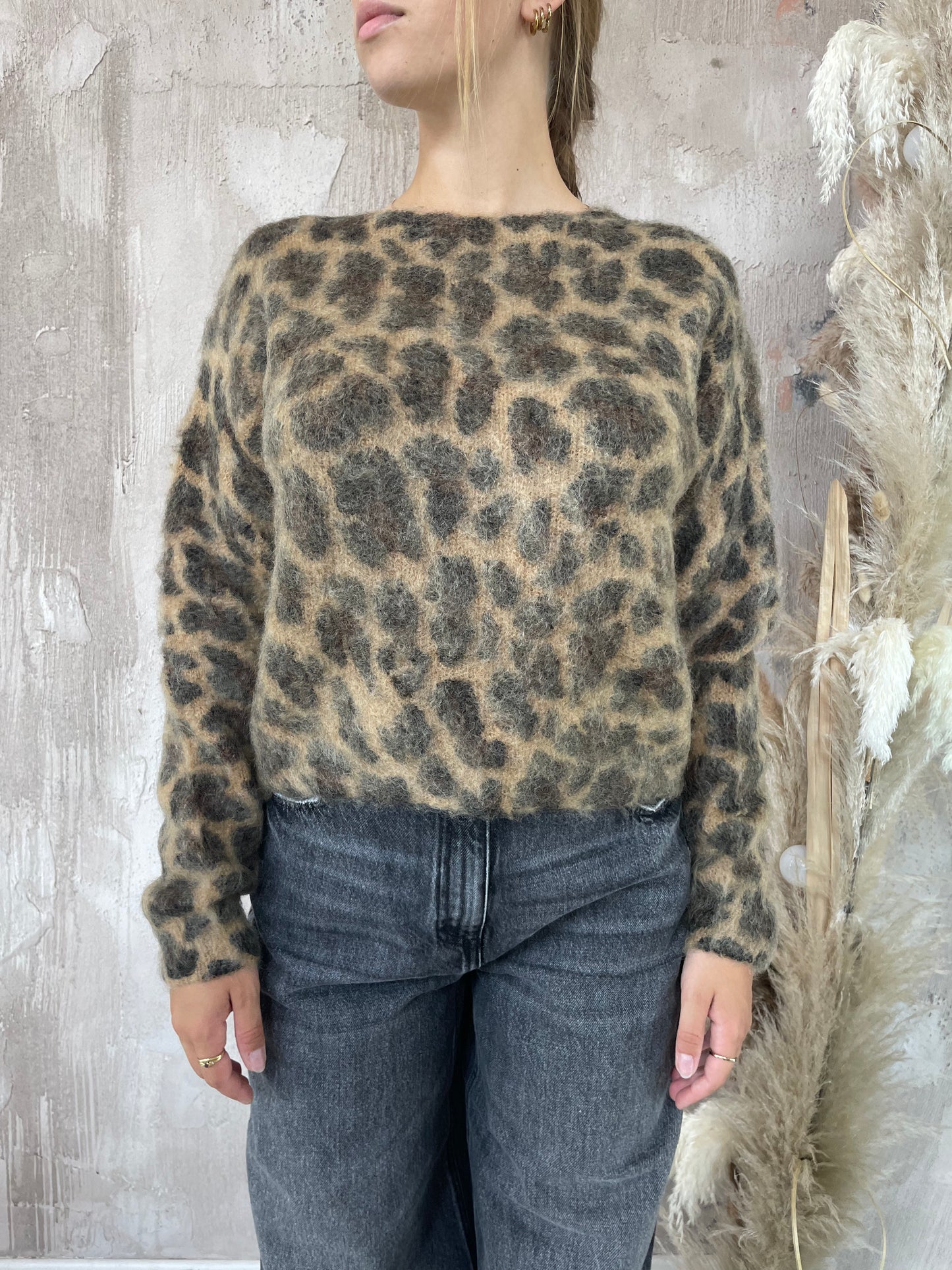 Maglia animalier in mohair Vicolo