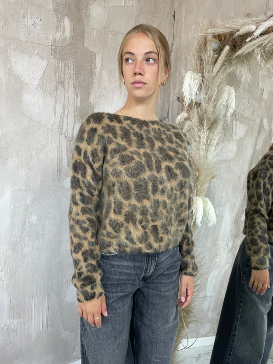 Maglia animalier in mohair Vicolo