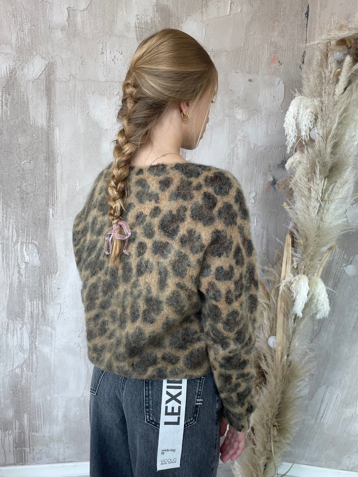 Maglia animalier in mohair Vicolo