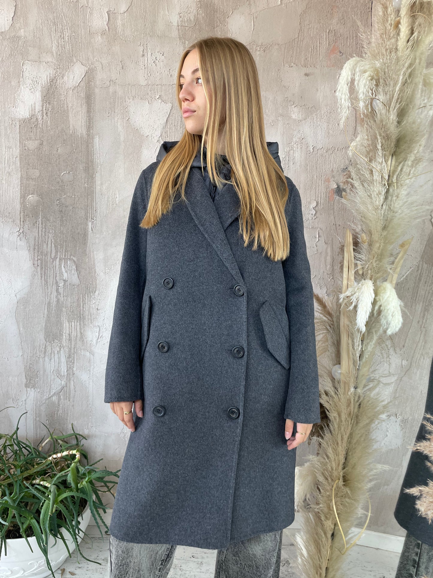 Cappotto grigio con gilet Vicolo