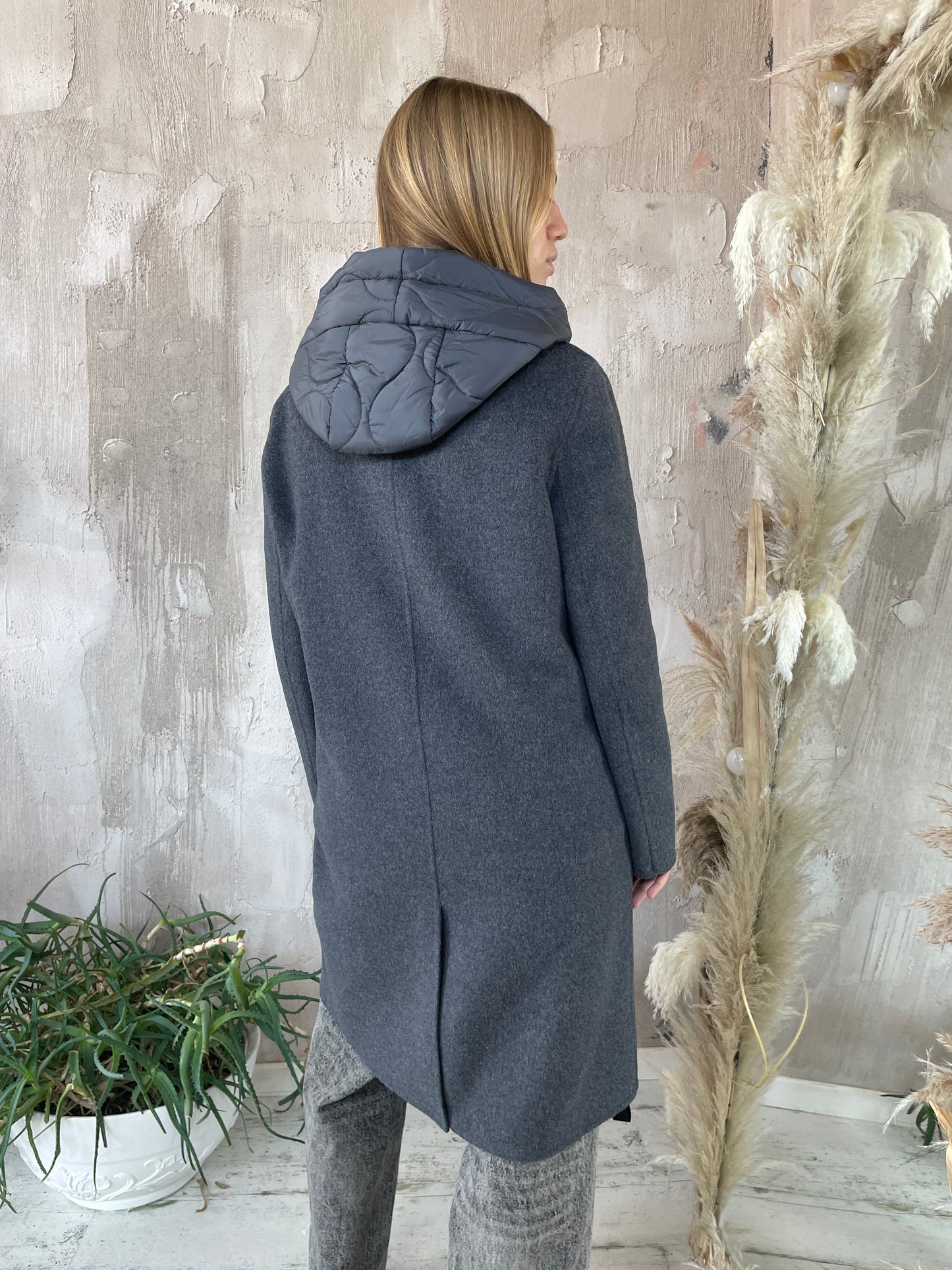 Cappotto grigio con gilet Vicolo