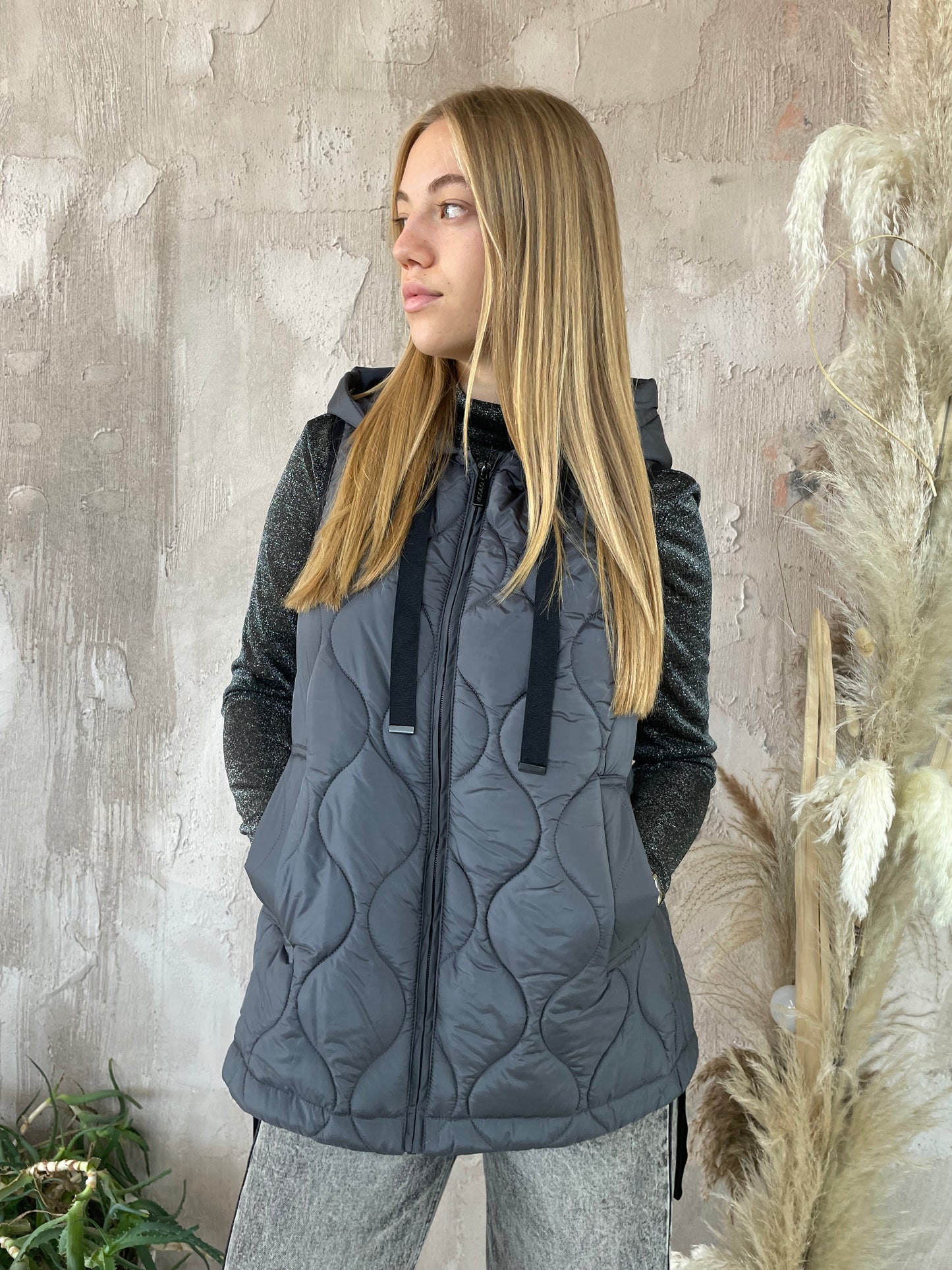 Cappotto grigio con gilet Vicolo