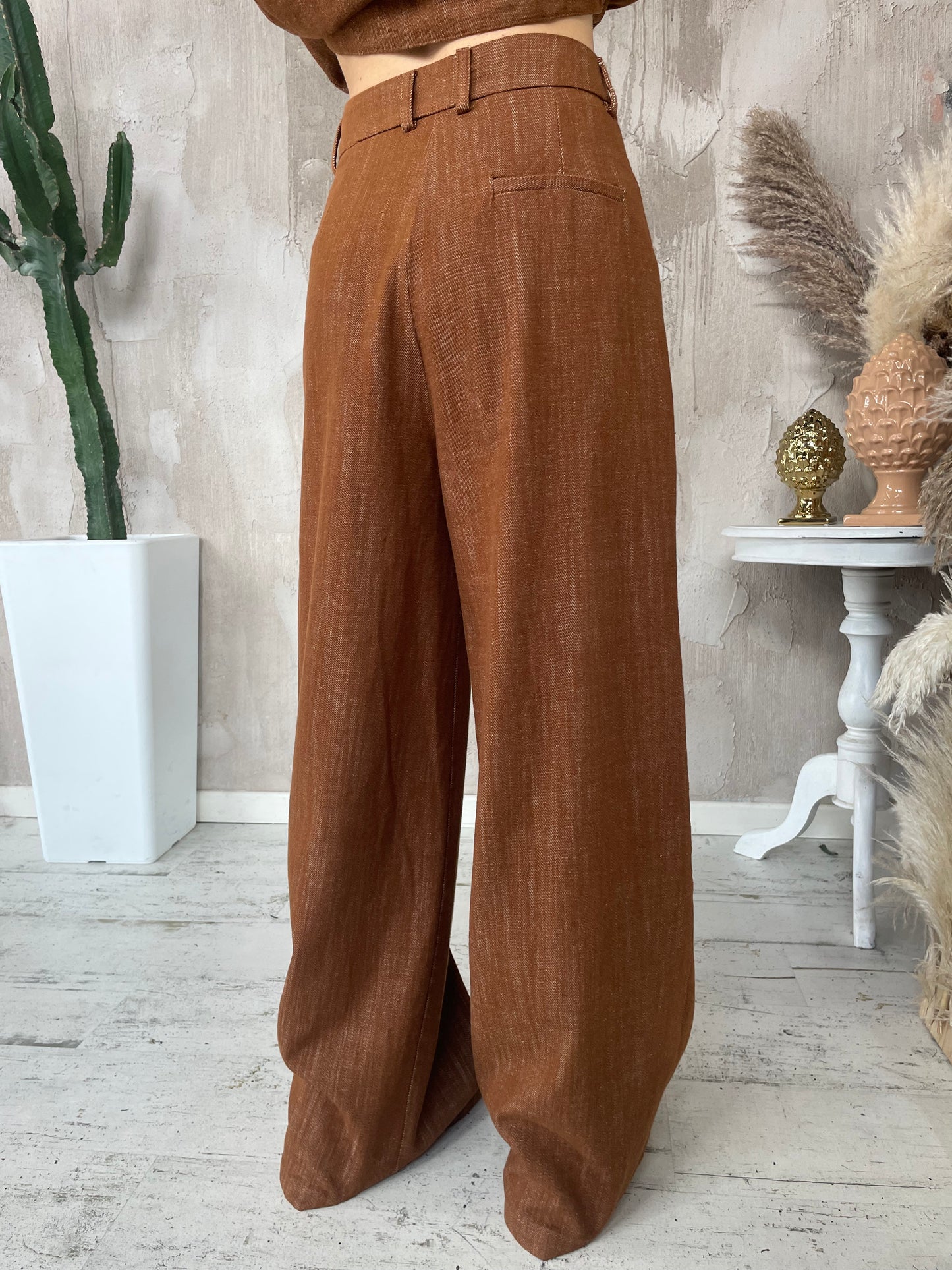 Pantalone marrone Cellofun